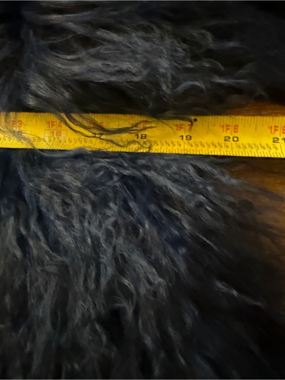 Elizabeth and James Deep Blue Faux Fur Cape Coat - Picture 7 of 8